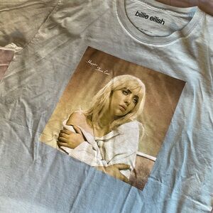Billie Eilish Gray Short Sleeve Tee